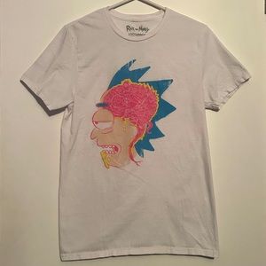 Rick and Morty Loot Crate Exclusive Adult Swim Small White Graphic T-Shirt